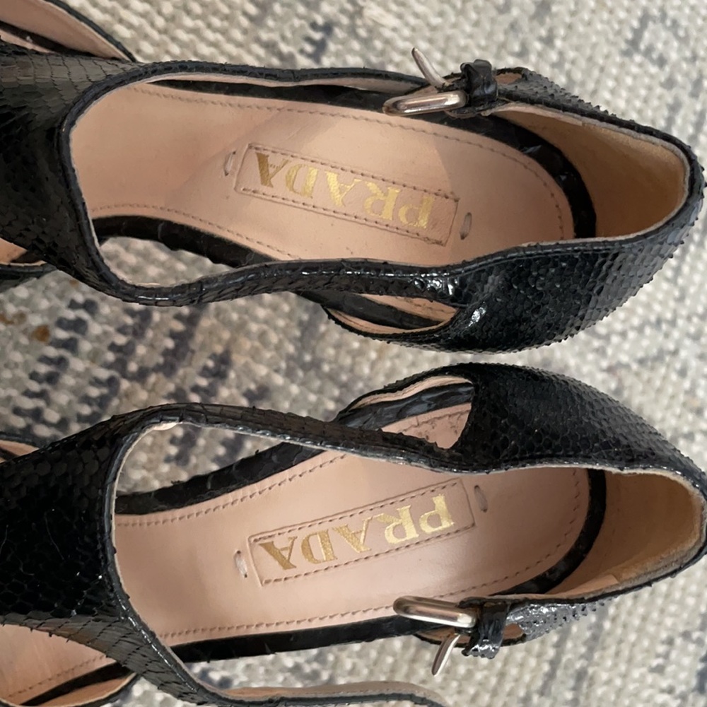 Prada Platform Python Heels. - image 2